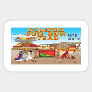 Pompeii fun run Sticker